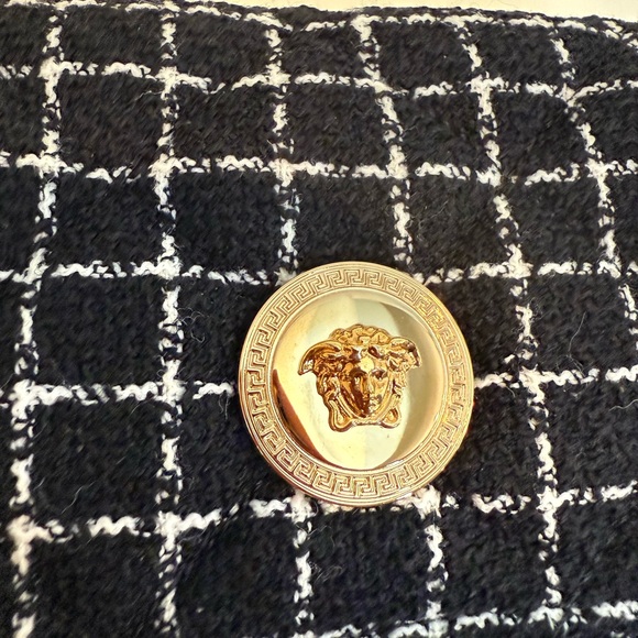 BNWT Versace WOC with tweed and lamb skin leather interior - Picture 3 of 9